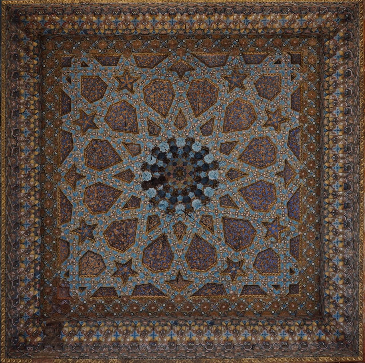 Décor peint de l'ensemble de Bakhaouddin Naqshband
