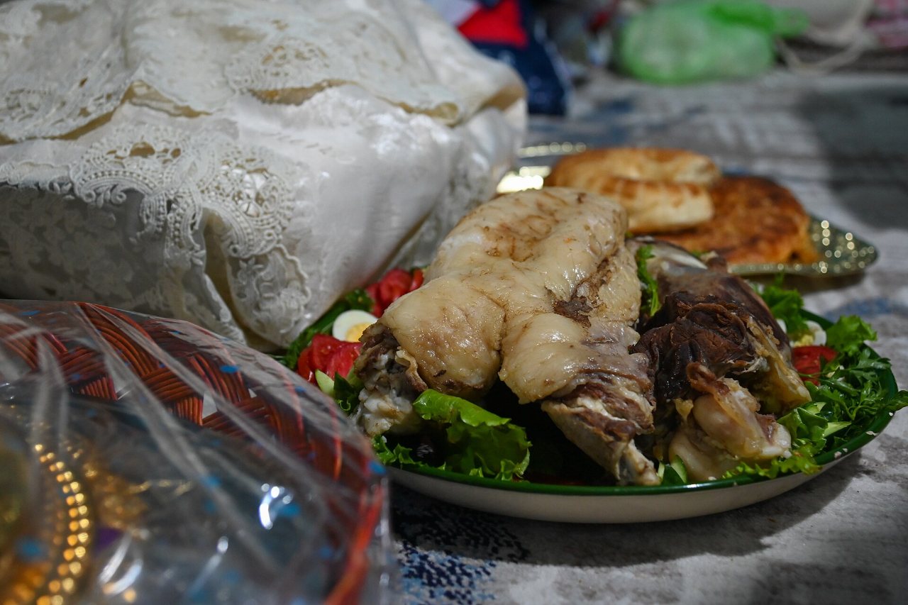Plat de fête servi lors d'un mariage ouzbek