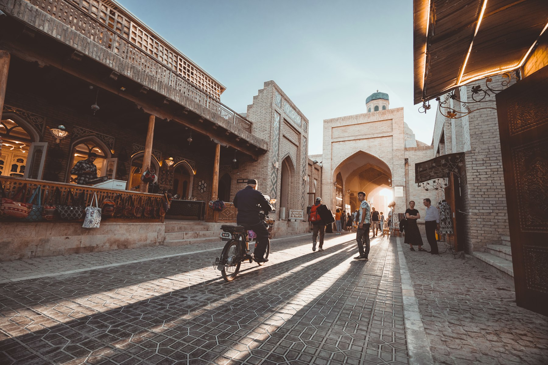 Rue vieille ville en Ouzbékistan